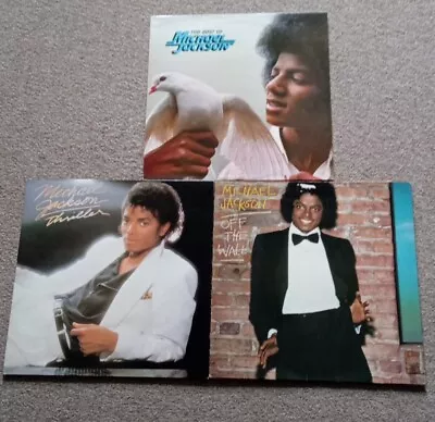 Michael Jackson - Thriller Off The Wall & The Best Of Michael Jackson Vinly Lps • £19.99