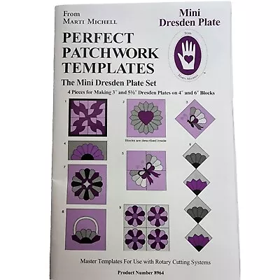 Marti Michell Perfect Patchwork Template-Mini Dresden Plate 4/Pkg 8964M • $10