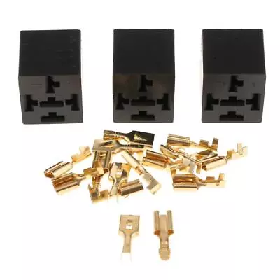 5 Pin Car Automotive Relay Socket Base Holder Connector • $6.23