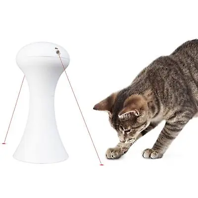 Cat Laser Toy Automatic Interactive Kittens Pets Auto Switch Off & 360° Rotating • £9.89