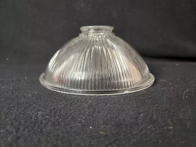 Antique 7.5” Clear Holophane Prismatic Reflector Shade Pendant - 2.25  Fitter • $34.99