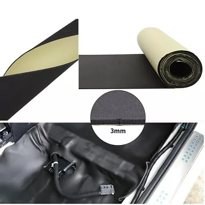 £15.95 • Buy 2m 3mm Roll Car Sound Proofing Deadening Mat Insulation Closed Cell Foam For Van