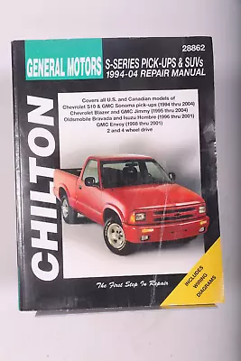 S-10 Sonoma Blazer Jimmy Repair Manual 2004 2003 2002 2001 2000 1999 1998 1997 • $26.95