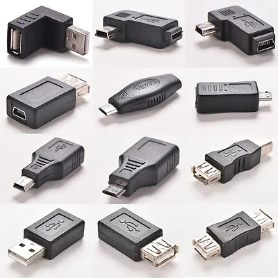 Type USB2.0 Male To Female Micro USB Mini Changer Adapter Converter C。x$ • $0.99