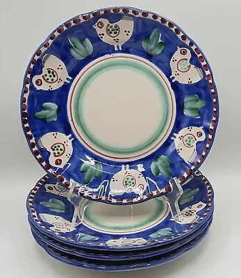 $230.35 • Buy NEW (4) Vietri Campagna - Chicken Blue Pasta/Soup Bowls 10 , Multiple Sets Avail