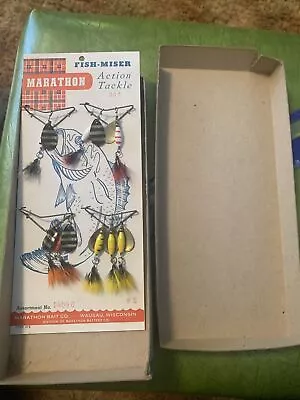 Vintage Fishing Tackle Carded Marathon Spinners Trout Panfish Spinners In Box • $65