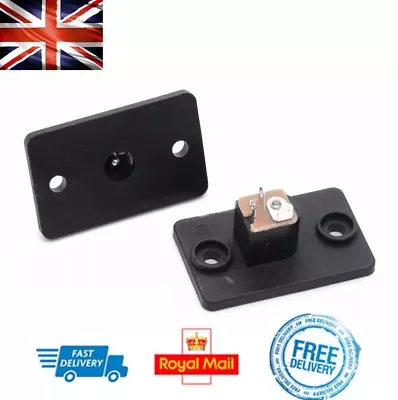 Female Socket Panel Mount For Barrel Jack Plug DC 12V Power Connector 5.5 X2.1mm • £3.39