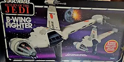 1984 KENNER STAR WARS ROTJ B-WING FIGHTER W/BOX UNUSED STICKERS 100% COMPLETE • $549.99