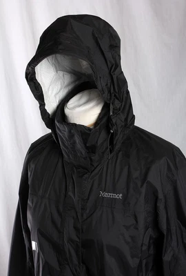 £23 • Buy Marmot Raincoat Hooded Jacket Black Lightweight Women's Size Large. Repair!
