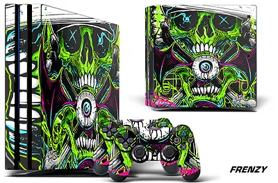 $15.61 • Buy Skin Decal Wrap For PS4 Pro Playstation 4 Pro Console + Controller Stickers FRZY