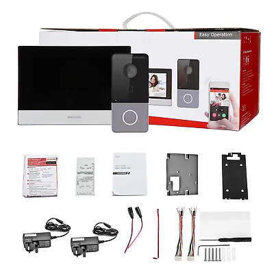 Hikvision Video Intercom System Kit DS-KIS603-P DS-KV6113-WPE1 DS-KH6320-WTE1 US • $227.05