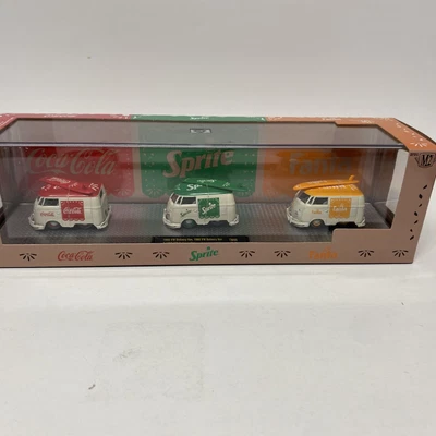 £28.92 • Buy M2 Machines Coke Sprite Fanta 1960 VW Volkswagen Delivery Van 1/64 Diecast Lot