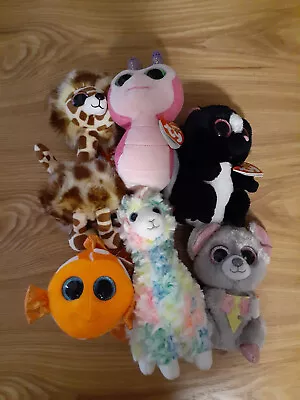 Brand New With Tags- Bulk Lot Of Beanie Boos-15.5cm - 6 In Total • $17.99