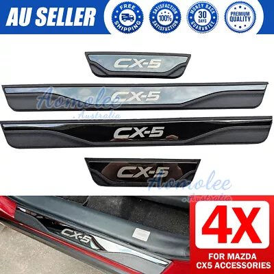 For Mazda CX5 Car Accessories Door Sill Protector Trim Strip Scuff Plate Guard • $36.95