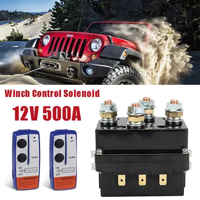 12V 500Amp HD Contactor Winch Control Solenoid Wireless Remote Suit Recovery • $51.99