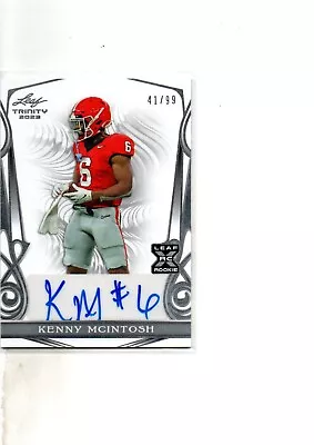 2023 Leaf Trinity Auto Kenny Mcintosh # 99 • $4.99