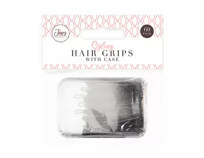 60 Pcs Black Hair Grips Bobby Pins Waved 4.5cm Styling Clips Slides Kirby Salon • £3.25