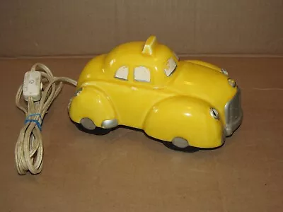 Vintage I W Rice IRICE Ceramic Night Light Lamp Yellow Car Japan • $19.99