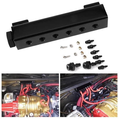 $21.94 • Buy ❤ 6 Port Vacuum Block Intake Manifold Kit Fuel Wastegate Boost 1/8NPT For