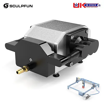 SCULPFUN Air Assist Pump 30L/Min Adjustable Speed For Laser Engraver Cutter X7I7 • £42.39