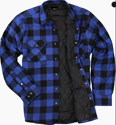 Buffalo Plaid Shirt Jacket - 80% Cotton / 20% Polyester -  Insulated Lining • $39.99