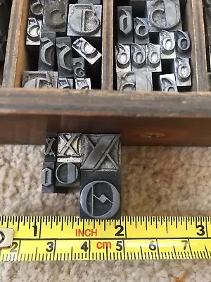 2 Printing Type Letters Metal Letterpress (listing Is For 2 Letters SMALL Type) • £5.99