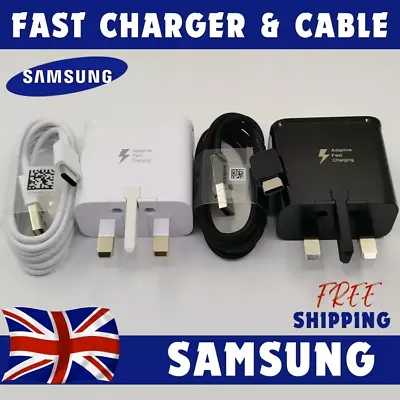 For Samsung Galaxy Phones Genuine Super 25W Fast Charger Adapter Plug & Cable UK • £5.87