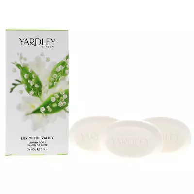 Yardley London Lily Of The Valley Luxury Soap 3 X100g - Brand New • £10.93