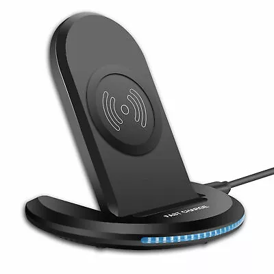 WIRELESS CHARGER 15W FAST FOLDING STAND 2-COILS CHARGING PAD For CELL PHONES • $41.76