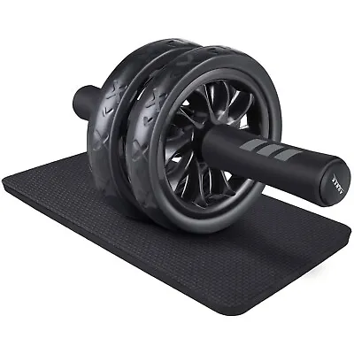 Ab Roller Wheel Knee Roll Abs Abdominal Exercise Fitness Gym Strength Training • £9.99