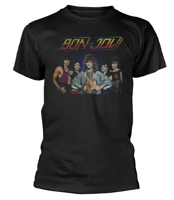 £15.49 • Buy Bon Jovi Tour 84 Black T-Shirt - OFFICIAL