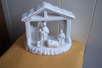 Mikasa Nativity Tealight Candle Holder Holiday Elegance Fine Porcelain - Nice! • $13.50