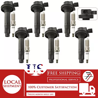 6pcs Ignition Coil And Iridium Spark Plug For 2011-2016 Ford F-150 Explorer 3.5L • $85.99