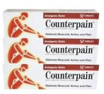 3 Tubes X 120g - Counterpain Red Warm Hot - Massage Analgesic Balm • $32