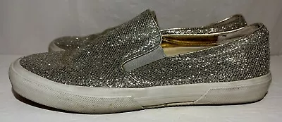 Michael Kors Gold Glitter Flats Slip On Shoes Women Size 7 M • $24.97