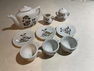 Vintage Puppy Dog Japan Child’s Miniature Tea And Coffee Set • $8.50