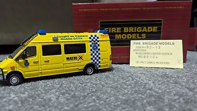 Merseyside Police Model Van Scale 1:43 - Fire Brigade Models • £69.99