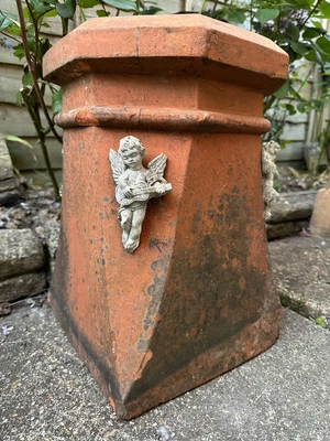 £45 • Buy Antique Victorian Chimney Pot With Cherubs