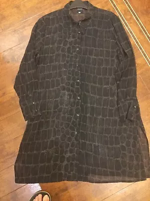 £4.99 • Buy Women’s Animal Print Shirt Jasper Conran In Brown And Black Medium