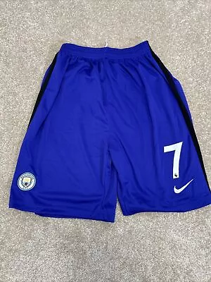 Manchester City England MCFC Football Soccer Training Shorts Nike Mens Sz Small • $19.99