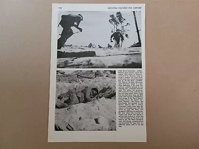 Tarawa Marines Airport Naval Landing Force 1945 World War 2 WW2 Picture Sheet • $16