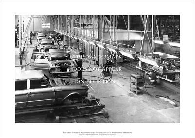 Ford Falcon XP Assembly A3 Art Print – Cars In Paintshop - 42 X 29 Cm Poster • $17.95