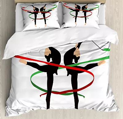 Gymnastics Duvet Cover Set Olympic Sports Theme • £32.99