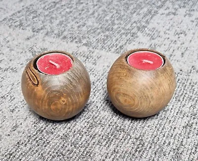 Rustic Upcycled Ball Shaped Tea-light Candle Holders. • £5.99