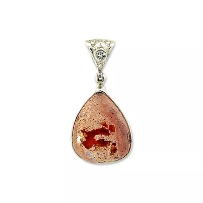 Mexican Fire Opal Pendant Necklace By Stones Desire • $169
