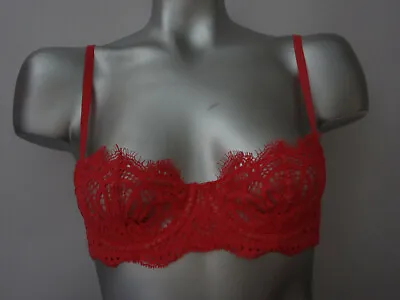 Victorias Secret Dream Angels Pushup Bra Without Padding  Floral Lace  Coral NWT • $15