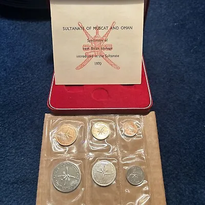 Muscat & Oman 1970 Proof Set  6 Coins  Sealed With Box And Coa • $350