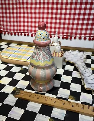 Mackenzie Childs Rose Cottage Muffineer Sugar Or Parmesan Shaker 8 1/2  Tall! • $49.99