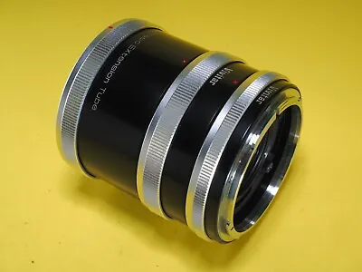 VIVITAR FL-FD AT-4 AUTOMATIC EXTENSION TUBE SET 12mm 20mm 36mm SET CANON FD • $13.29