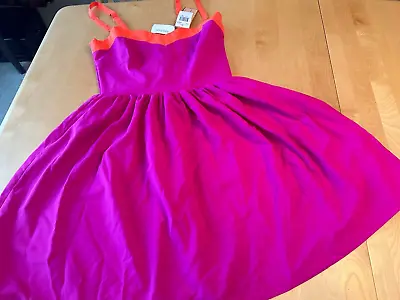 Nwt Neiman Marcus Vintage Havana Y2k Pink Orange Barbie Dress Womens Sz M • $35.99